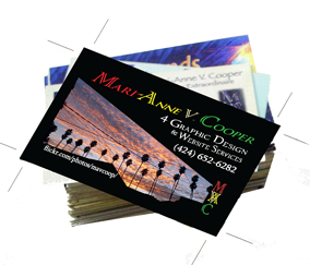 business card design by MAvC Graphics